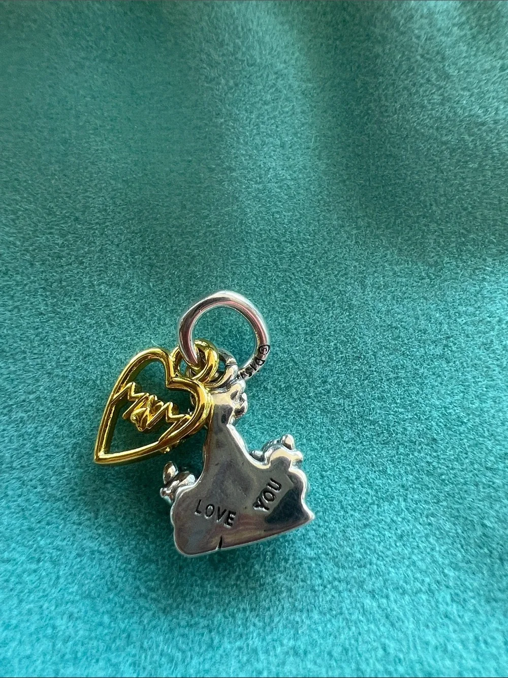 Pandora Disney Silver and Gold Cat Family Charm - Picture 3 of 5